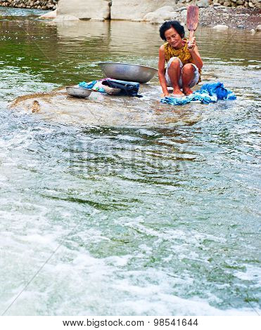 Washing Clothes, Philippines