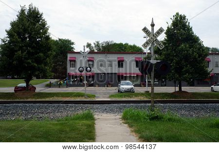Pedestrian Railroad Crossing