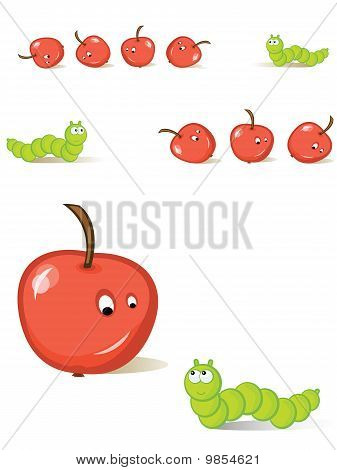 Apple And Caterpillar
