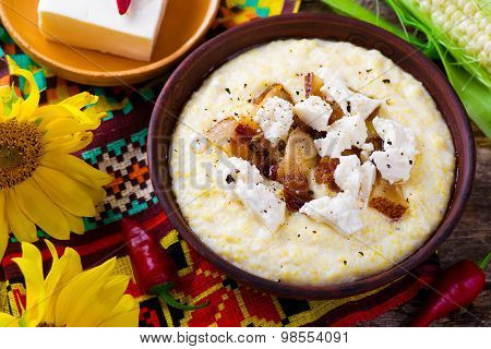 Banosh, A Traditional Ukrainian Corn Grain Dish