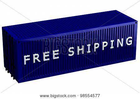 Shipping Container With Words Free Shipping