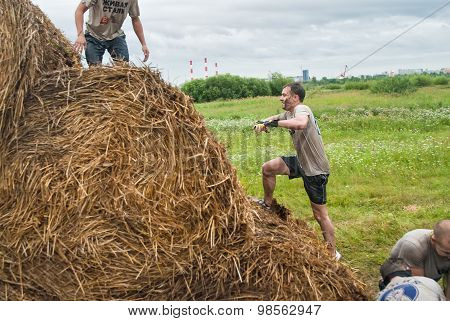 Cross-country race. Obstacle mow. Tyumen. Russia