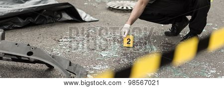 Broken Car Glass