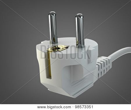 white euro plug