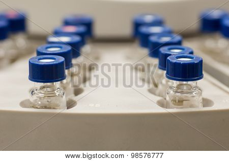 Sample Vial In Gc Autosamplers Rack