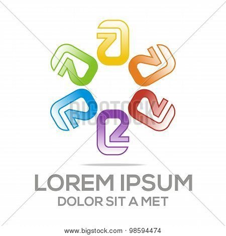 Logo vector Letter A Alphabet