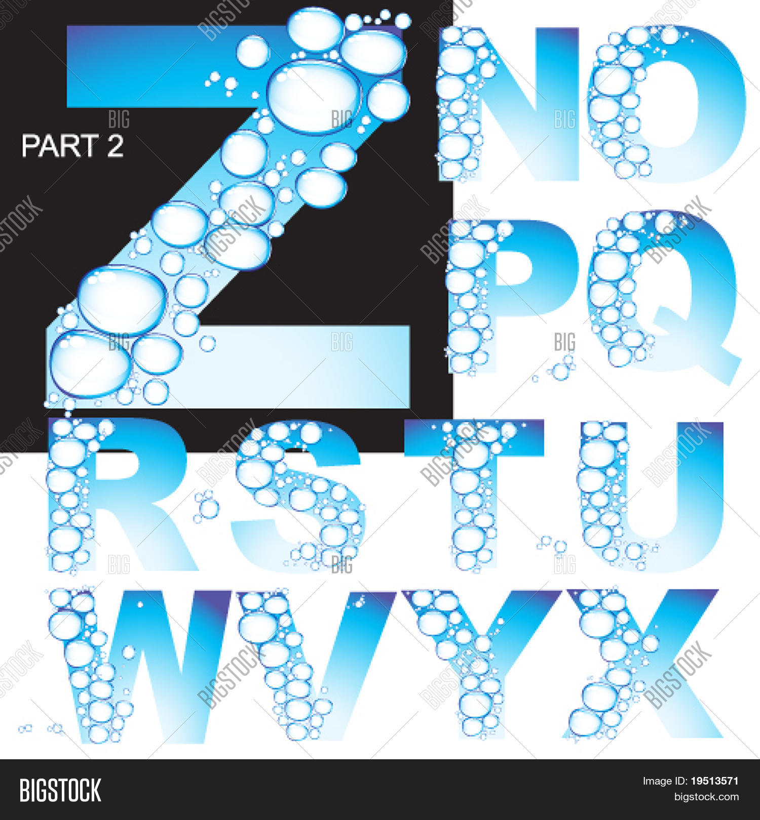Letter Water Alphabet Vector & Photo (Free Trial) Bigstock