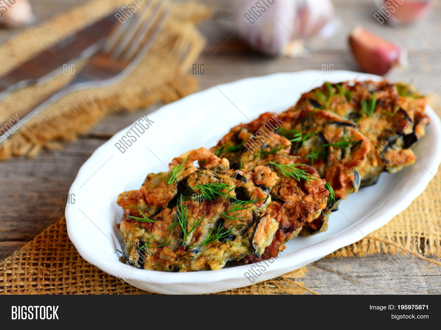 Easy Eggplant Cutlets Image & Photo (Free Trial) Bigstock