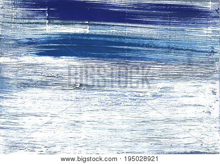 Hand-drawn abstract watercolor background. Used colors: White Indigo Ghost white Azureish white Glitter Alice blue Metallic blue Light steel blue Shadow blue
