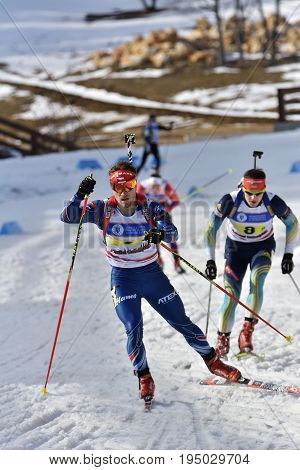 Cheile Gradistei, Roamania - January 30: Unknown Competitor In Ibu Youth&junior World Championships