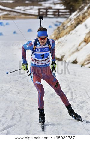 Cheile Gradistei, Roamania - January 30: Unknown Competitor In Ibu Youth&junior World Championships
