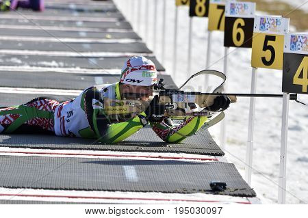 Cheile Gradistei, Roamania - January 30: Unknown Competitor In Ibu Youth&junior World Championships
