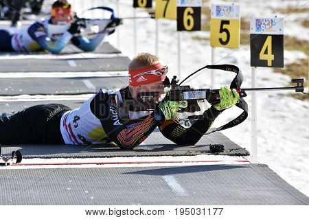 Cheile Gradistei, Roamania - January 30: Unknown Competitor In Ibu Youth&junior World Championships