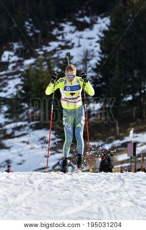 Cheile Gradistei, Roamania - January 30: Unknown Competitor In Ibu Youth&junior World Championships
