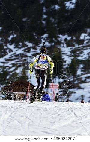Cheile Gradistei, Roamania - January 30: Unknown Competitor In Ibu Youth&junior World Championships