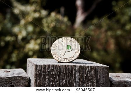 Gold Peercoin Coin