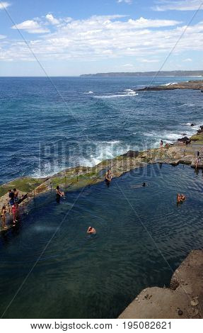 The Bogey Hole, Newcastle, Nsw Australia. Also Known As Commandant's Baths, It Was Built By Convicts