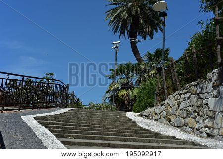 Large staircase walkable even by elderly people