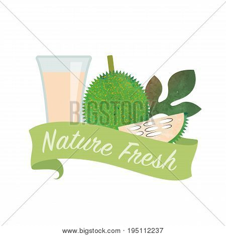 Colorful Watercolor Texture Vector Nature Organic Fresh Fruit Juice Banner Green Gac Fruit