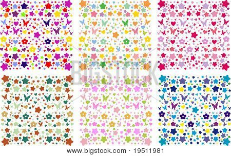Collection of summer child's backgrounds for Your scrapbook.
(Version vector 11208937)

