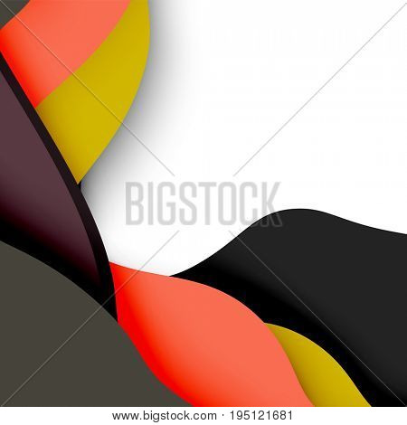 3d abstract background with cut shapes, business presentation, flyer template