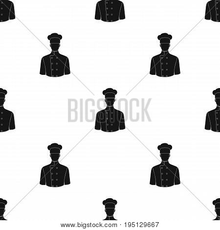 Chef.Professions single icon in black style vector symbol stock illustration .