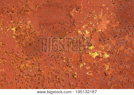 Rust texture on metal rusted surface- background