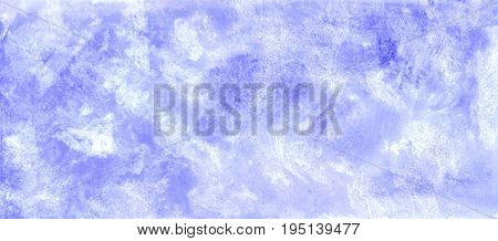 blue abstract watercolor background design. Hand drawn illustration