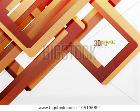 Rectangle tube elements, 3d background