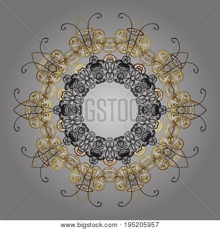 Snowflakes snowfall in colors on a black background. Design. Stock vector illustration falling snow.