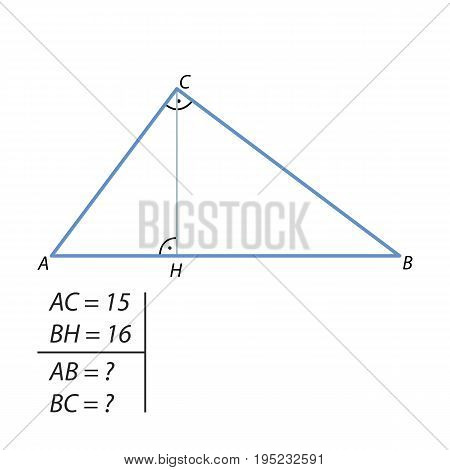 One of the legs of a right triangle is equal to 15, and the projection of the second leg on the hypotenuse is equal to 16. Find the hypotenuse and the second leg.