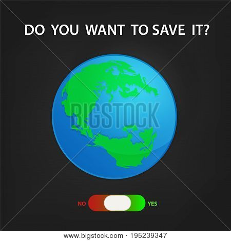 save earth and save environment background graphic vector