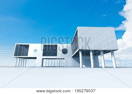 Building construction. design and 3d model my own