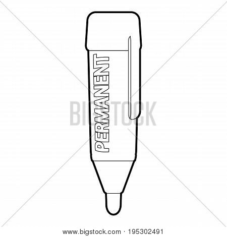 Permanent marker icon. Outline illustration of permanent marker vector icon for web design