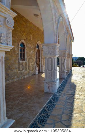 Arches of the church of St. Epiphanius. Cyprus. Ayia Napa