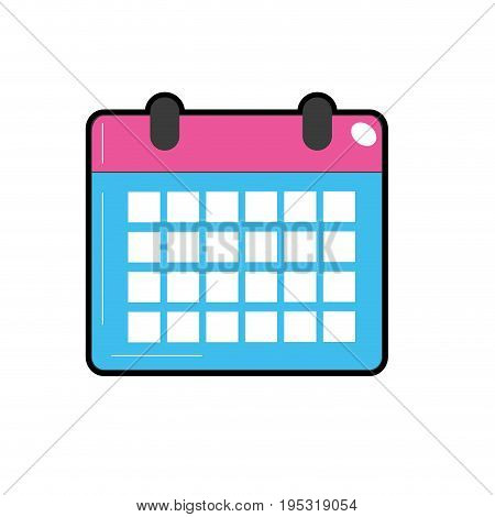 calendar to organizar important events vector illustration