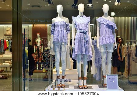 VERONA ITALY - MAY 2017: Italian women's clothing store 