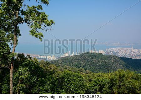 Cityscape Of George Town In Penang, Malaysia