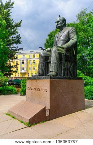 Monument Of Kyosti Kallio In Helsinki