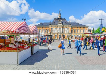 Scene Of Kuopio Market Square
