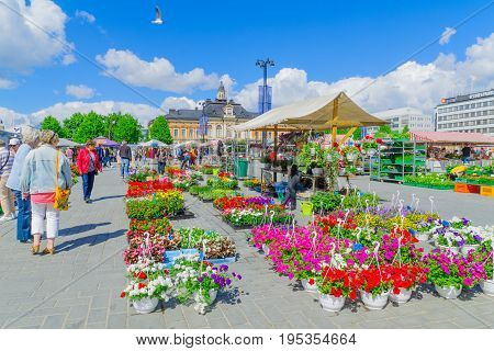 Scene Of Kuopio Market Square