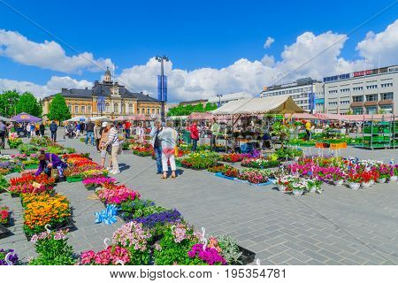 Scene Of Kuopio Market Square