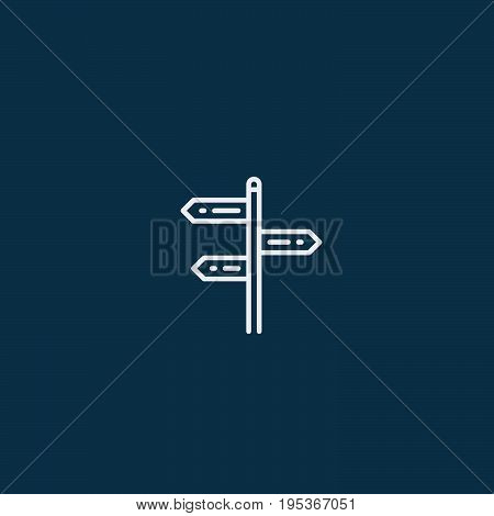 Signpost icon.Road sign icon. Flat design. Vector illustration