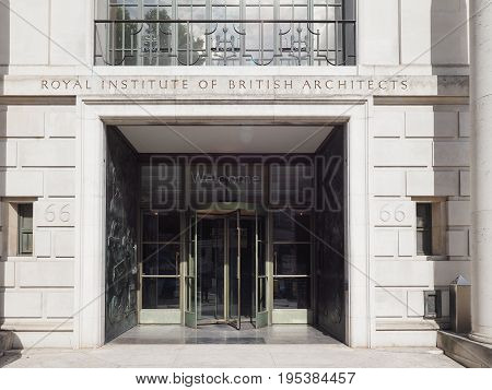 Royal Institute Of British Architects In London