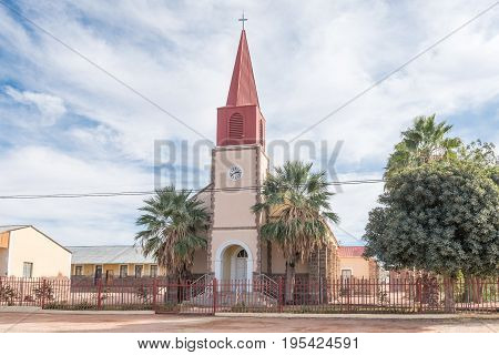KEIMOES SOUTH AFRICA - JUNE 12 2017: The Roman Catholic Mission Church in Keimoes in the Northern Cape Province