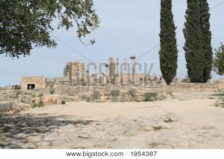 ซากปรักหักพังของเมืองโบราณ Volubilis