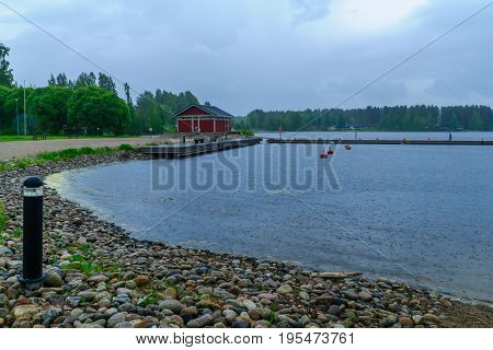 Landscape Of Lakes In Savonranta, Shouthern Savonia