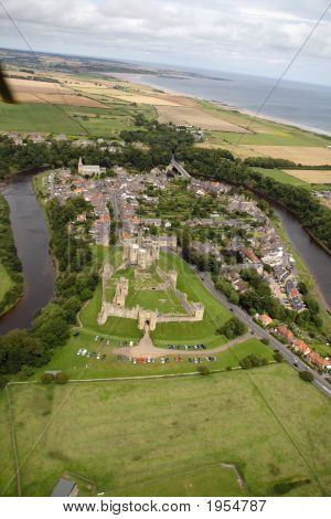 Warkworth fra luften