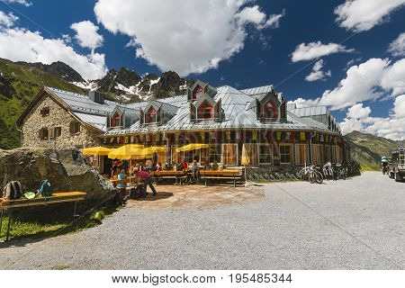 Jamtal Hut In The Paznaun Valley, Austria, Editorial