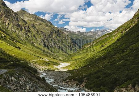 Jamtal Valley Near Galtur, Austria